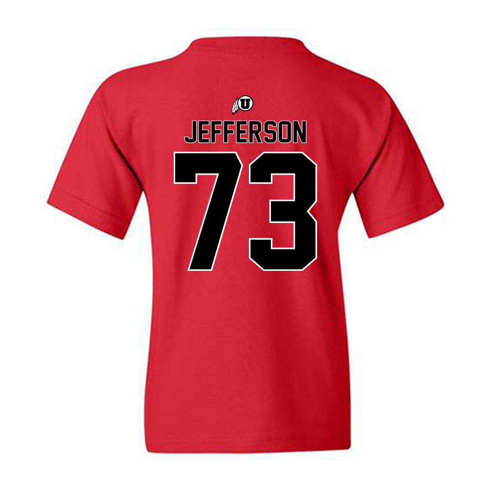 Utah - NCAA Football : Cedric Jefferson - Classic Shersey Youth T-Shirt-1