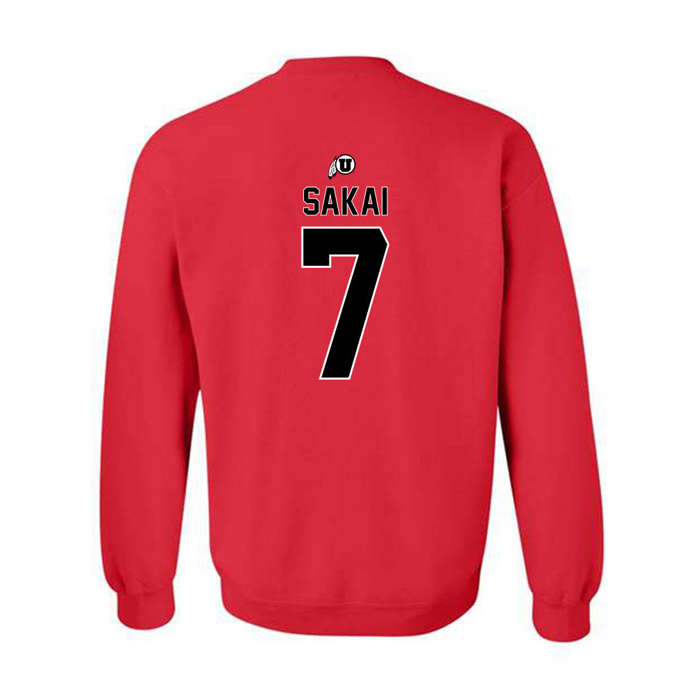 Utah - NCAA Softball : Sianni Sakai - Classic Shersey Crewneck Sweatshirt-1