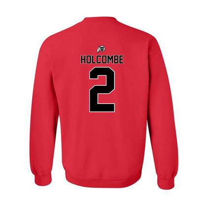 Utah - NCAA Men's Basketball : Jackson Holcombe - Classic Shersey Crewneck Sweatshirt-1