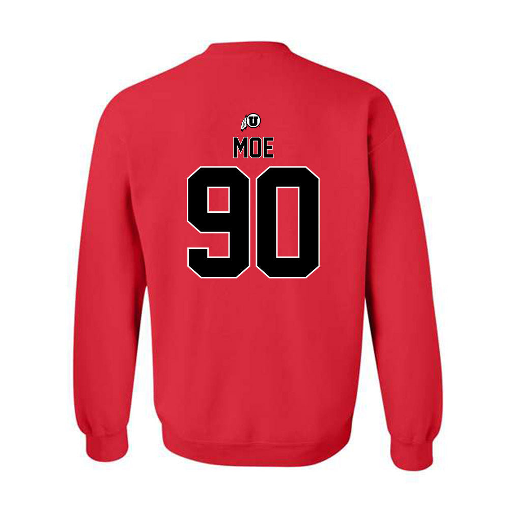 Utah - NCAA Football : Jireh Moe - Classic Shersey Crewneck Sweatshirt-1