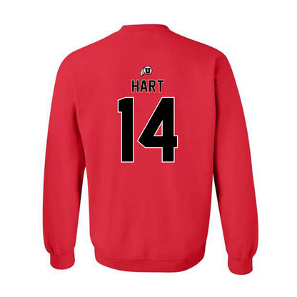 Utah - NCAA Football : JC Hart - Classic Shersey Crewneck Sweatshirt-1