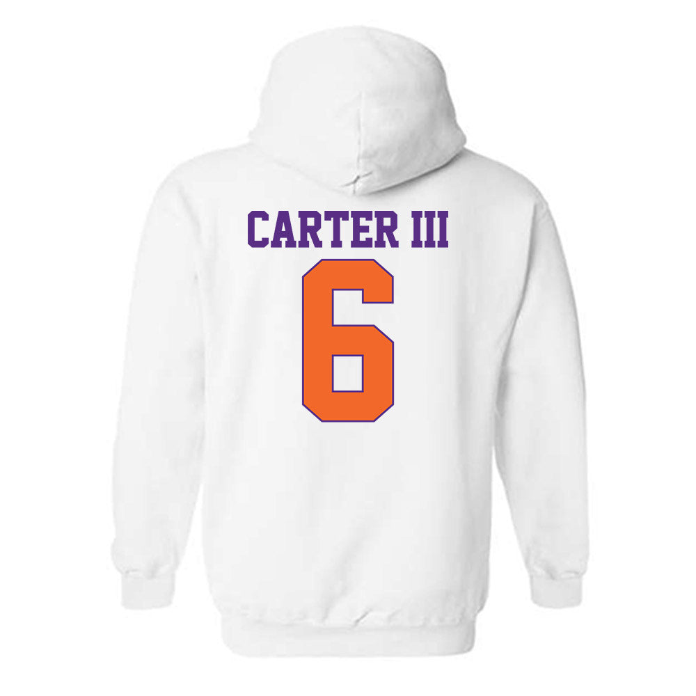 Clemson - NCAA Football : Jerome Carter III - Classic Shersey Hooded Sweatshirt-1
