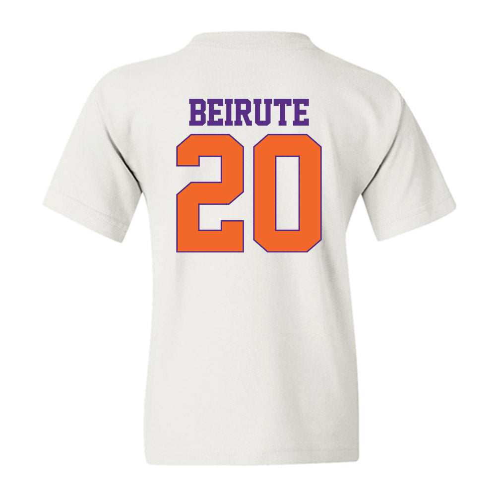 Clemson - NCAA Men's Soccer : Andres Beirute - Classic Shersey Youth T-Shirt-1