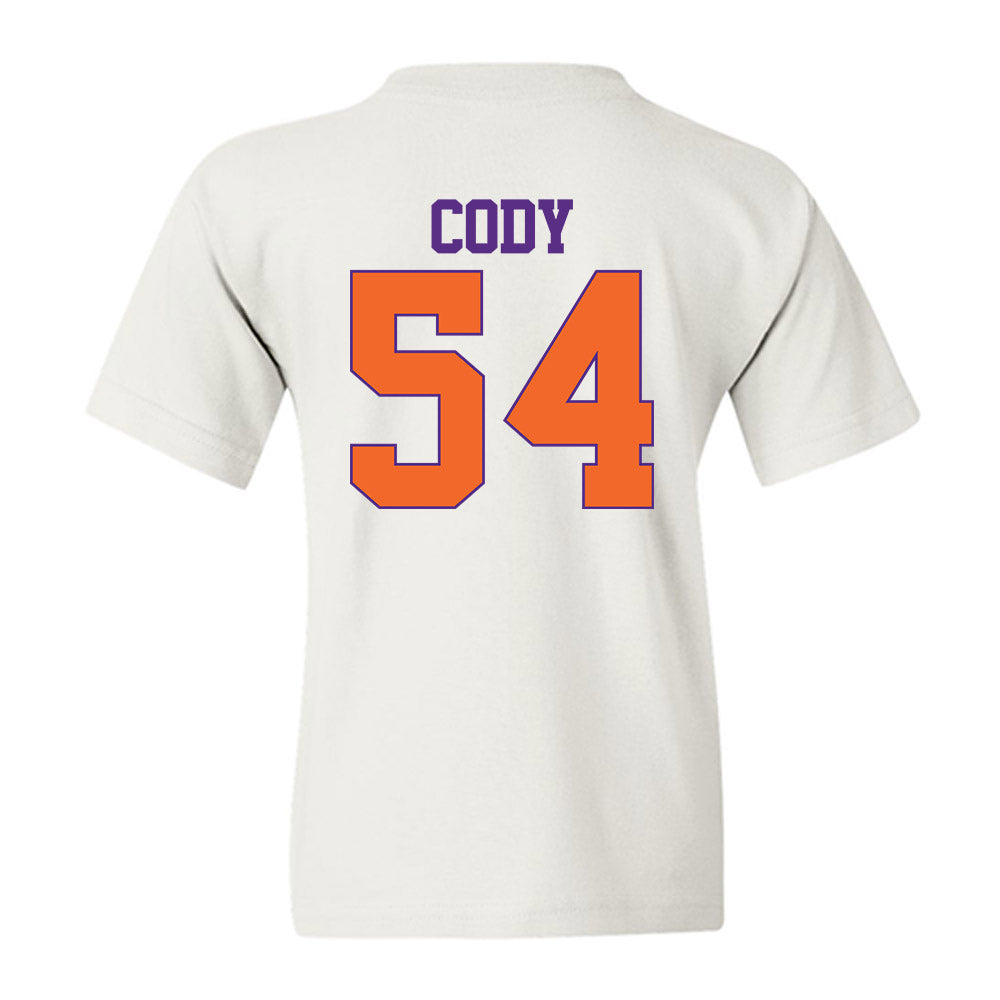 Clemson - NCAA Football : Kam Cody - Classic Shersey Youth T-Shirt-1