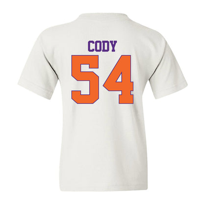 Clemson - NCAA Football : Kam Cody - Classic Shersey Youth T-Shirt-1