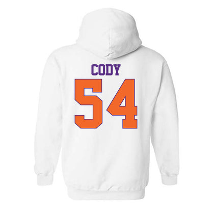 Clemson - NCAA Football : Kam Cody - Classic Shersey Hooded Sweatshirt-1