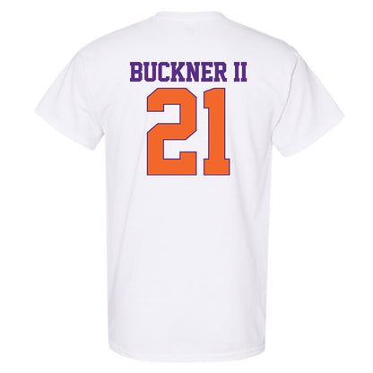 Clemson - NCAA Men's Basketball : Ace Buckner II - Classic Shersey T-Shirt-1
