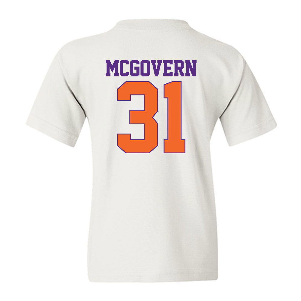 Clemson - NCAA Baseball : Jacob McGovern - Classic Shersey Youth T-Shirt-1
