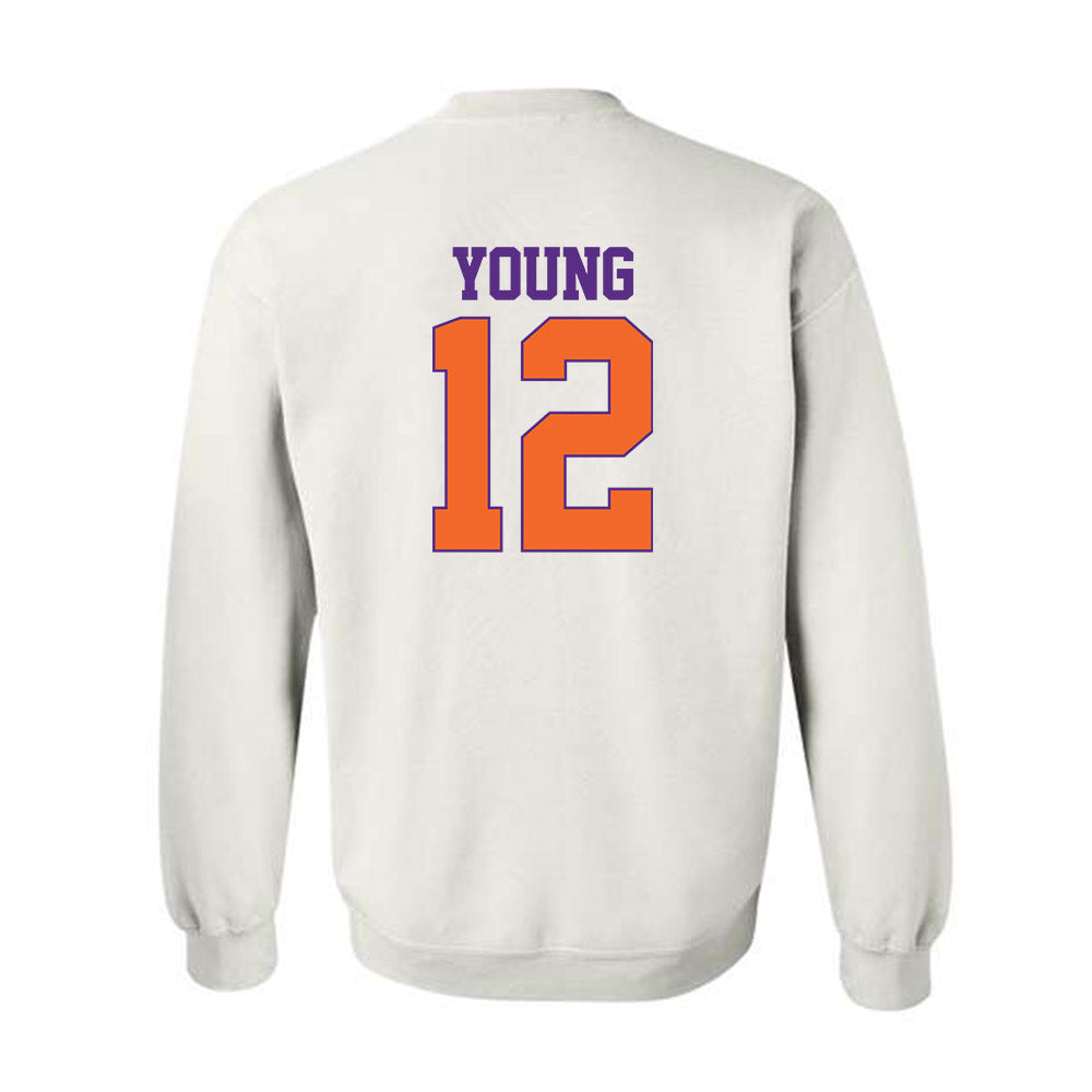Clemson - NCAA Football : Shavar Young - Classic Shersey Crewneck Sweatshirt-1