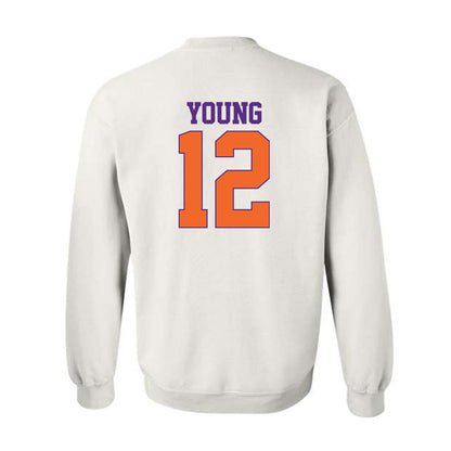 Clemson - NCAA Football : Shavar Young - Classic Shersey Crewneck Sweatshirt-1