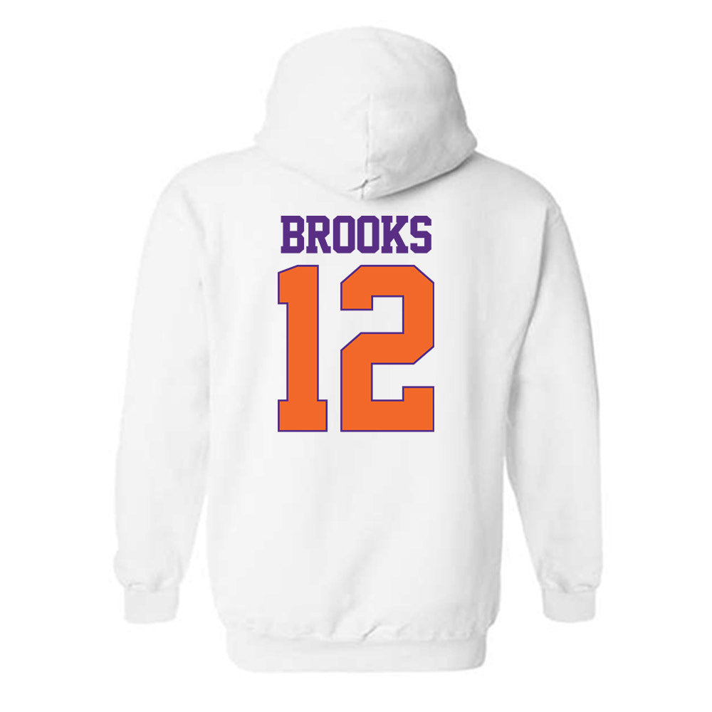 Clemson - NCAA Women's Soccer : Natalie Brooks - Classic Shersey Hooded Sweatshirt-1