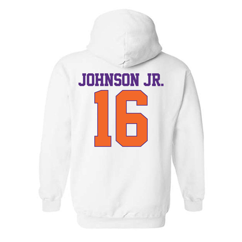 Clemson - NCAA Football : Chris Johnson Jr. - Classic Shersey Hooded Sweatshirt-1