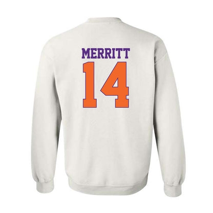 Clemson - NCAA Football : London Merritt - Classic Shersey Crewneck Sweatshirt-1
