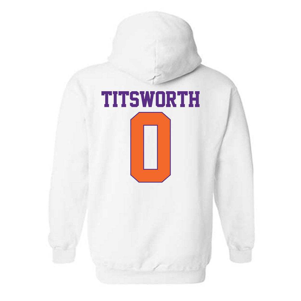 Clemson - NCAA Baseball : Drew Titsworth - Classic Shersey Hooded Sweatshirt-1