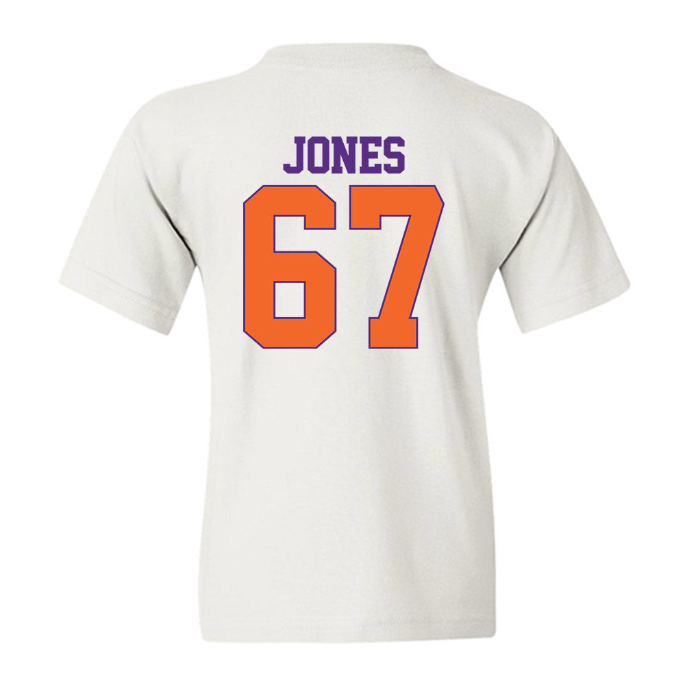 Clemson - NCAA Football : Carlito Jones - Classic Shersey Youth T-Shirt-1