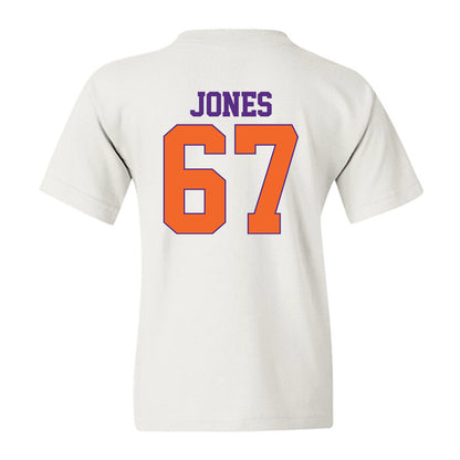 Clemson - NCAA Football : Carlito Jones - Classic Shersey Youth T-Shirt-1