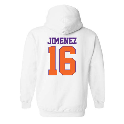 Clemson - NCAA Men's Soccer : Mason Jimenez - Classic Shersey Hooded Sweatshirt-1