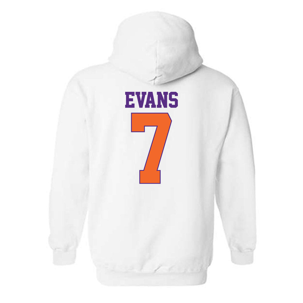 Clemson - NCAA Women's Basketball : Summah Evans - Classic Shersey Hooded Sweatshirt-1