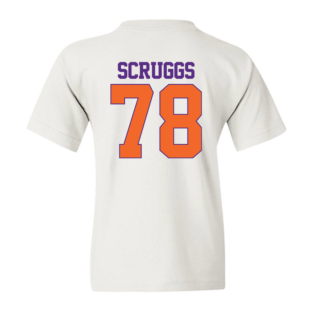 Clemson - NCAA Football : Carter Scruggs - Classic Shersey Youth T-Shirt-1