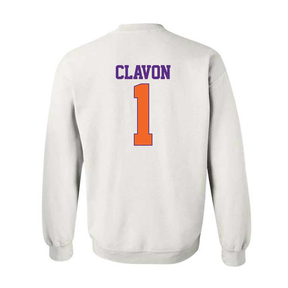 Clemson - NCAA Baseball : Bryce Clavon - Classic Shersey Crewneck Sweatshirt-1