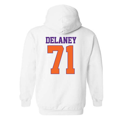 Clemson - NCAA Football : Leo Delaney - Classic Shersey Hooded Sweatshirt-1