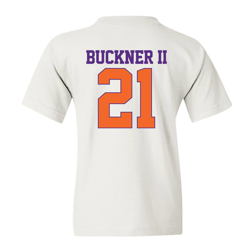 Clemson - NCAA Men's Basketball : Ace Buckner II - Classic Shersey Youth T-Shirt-1