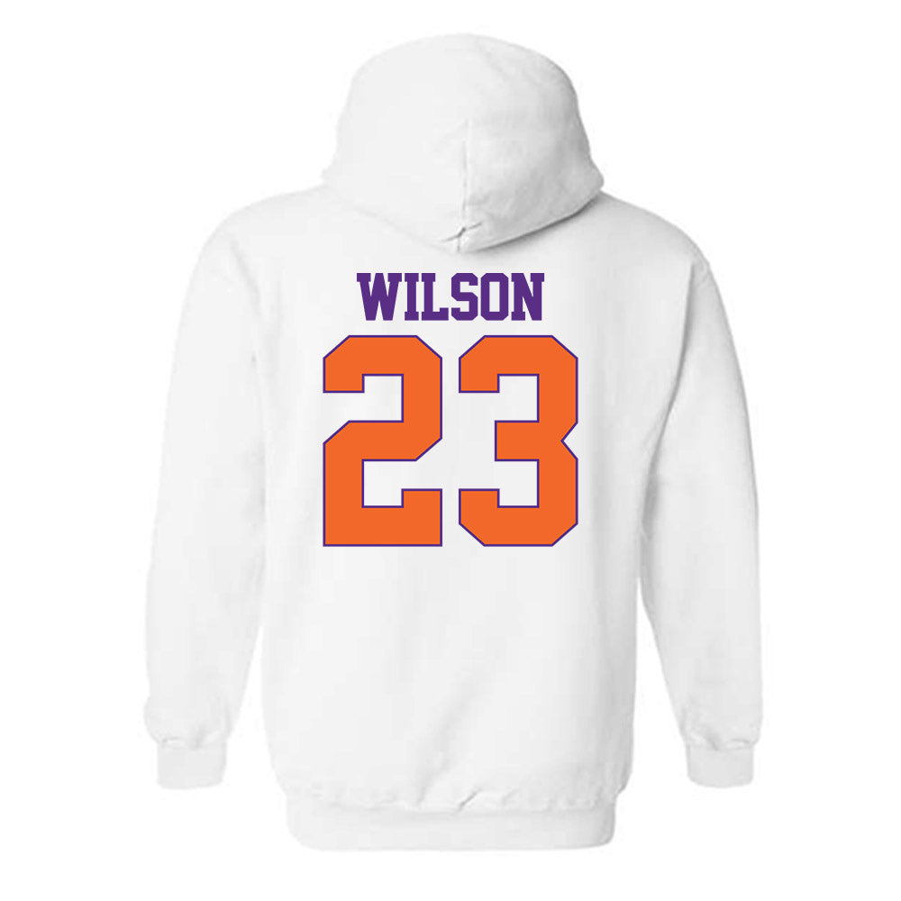 Clemson - NCAA Men's Soccer : Duncan Wilson - Classic Shersey Hooded Sweatshirt-1