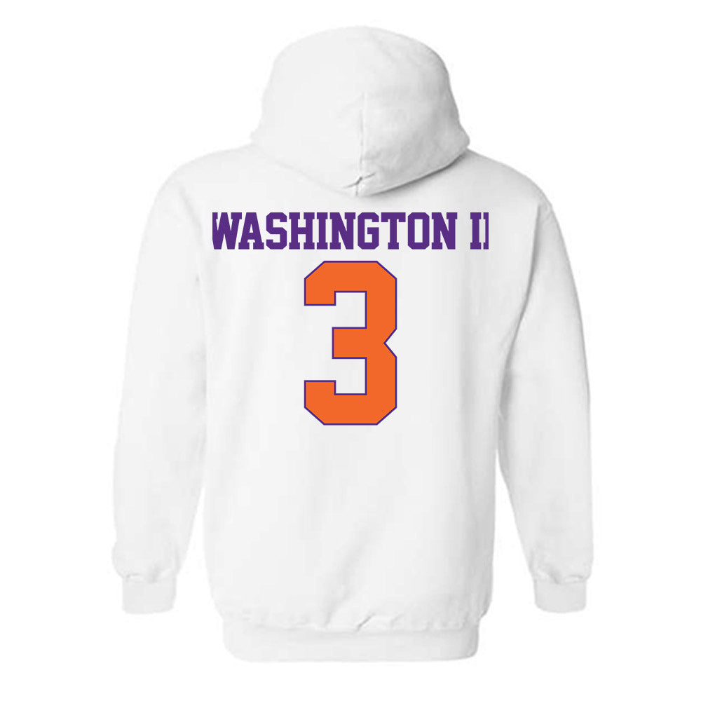 Clemson - NCAA Football : Elliot Washington II - Classic Shersey Hooded Sweatshirt-1