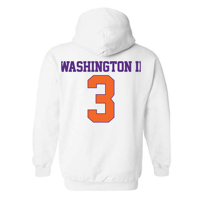 Clemson - NCAA Football : Elliot Washington II - Classic Shersey Hooded Sweatshirt-1