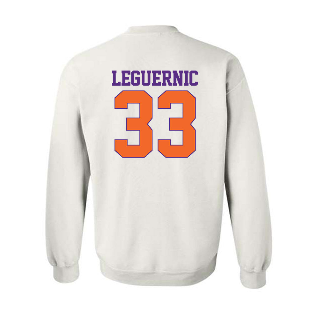 Clemson - NCAA Baseball : Justin LeGuernic - Classic Shersey Crewneck Sweatshirt-1