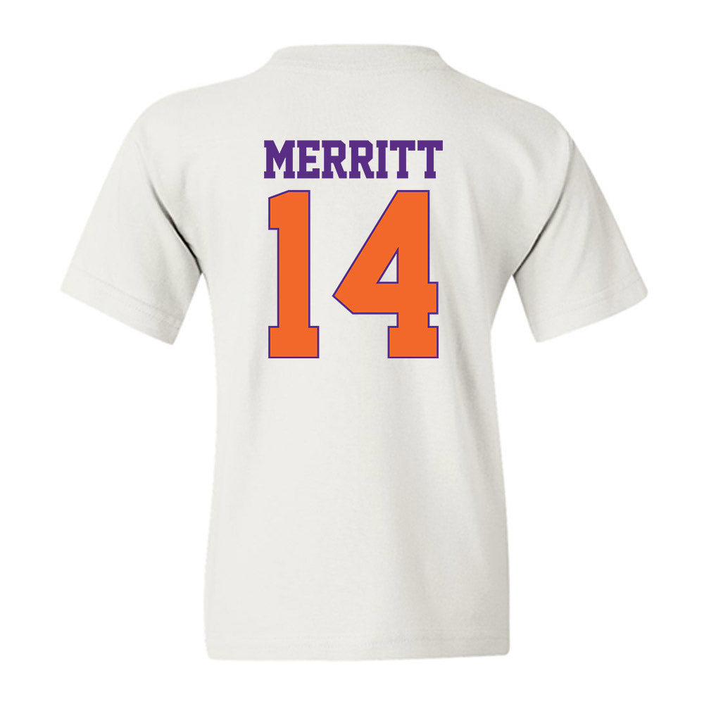 Clemson - NCAA Football : London Merritt - Classic Shersey Youth T-Shirt-1
