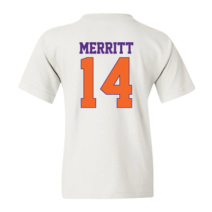 Clemson - NCAA Football : London Merritt - Classic Shersey Youth T-Shirt-1