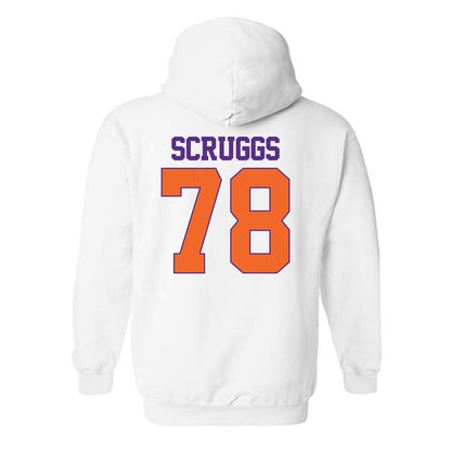 Clemson - NCAA Football : Carter Scruggs - Classic Shersey Hooded Sweatshirt-1