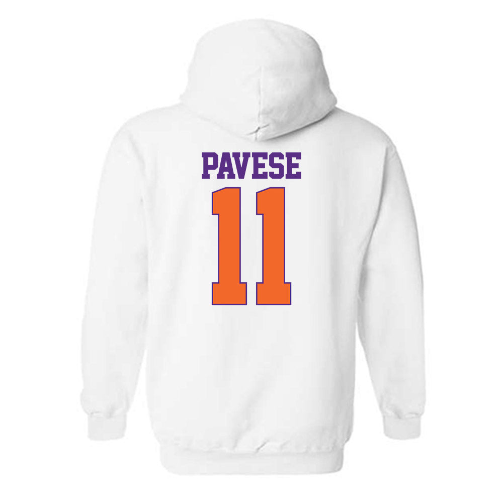 Clemson - NCAA Softball : Mac Pavese - Classic Shersey Hooded Sweatshirt-1
