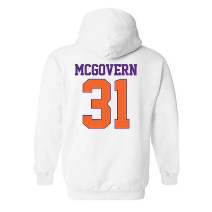 Clemson - NCAA Baseball : Jacob McGovern - Classic Shersey Hooded Sweatshirt-1