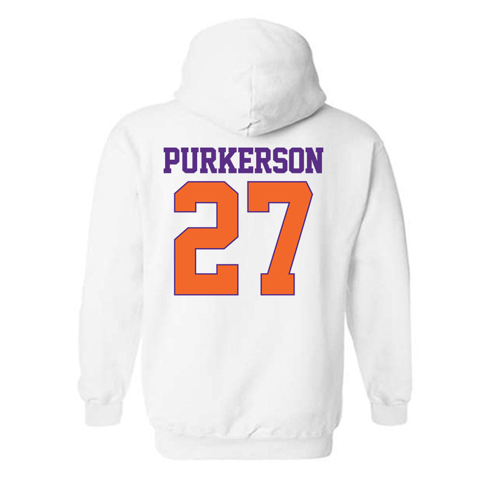 Clemson - NCAA Football : Jack Purkerson - Classic Shersey Hooded Sweatshirt-1