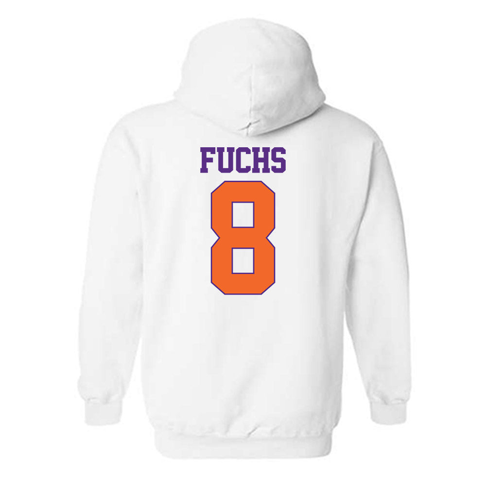 Clemson - NCAA Men's Basketball : David Fuchs - Classic Shersey Hooded Sweatshirt-1