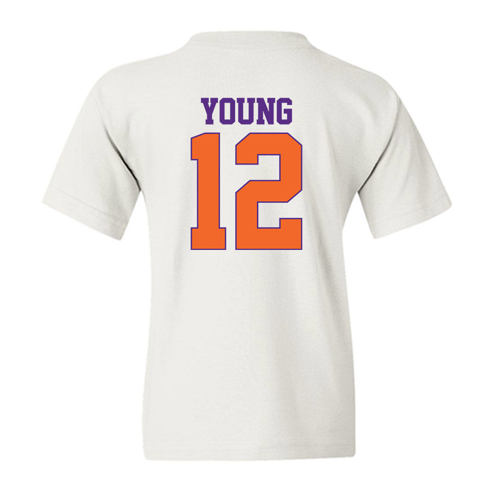 Clemson - NCAA Football : Shavar Young - Classic Shersey Youth T-Shirt-1