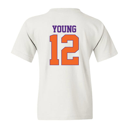 Clemson - NCAA Football : Shavar Young - Classic Shersey Youth T-Shirt-1