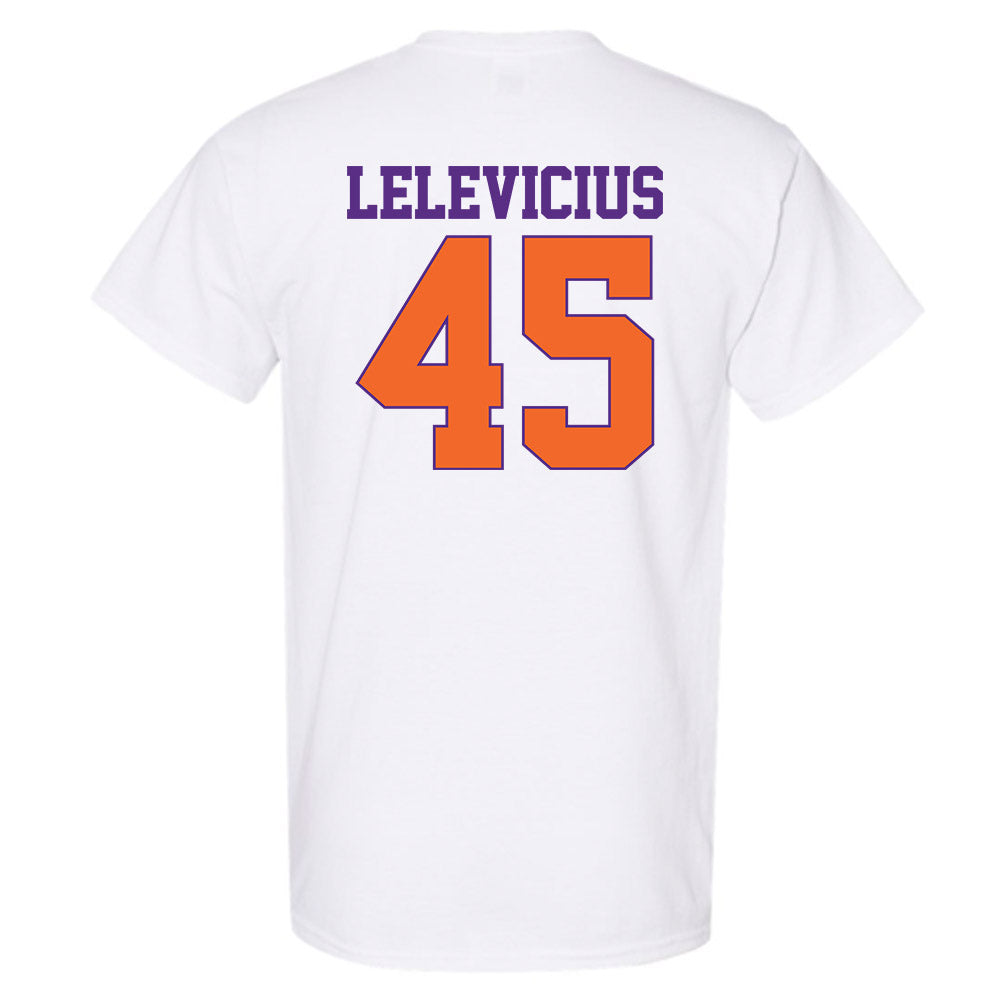 Clemson - NCAA Men's Basketball : Liutauras Lelevicius - Classic Shersey T-Shirt-1