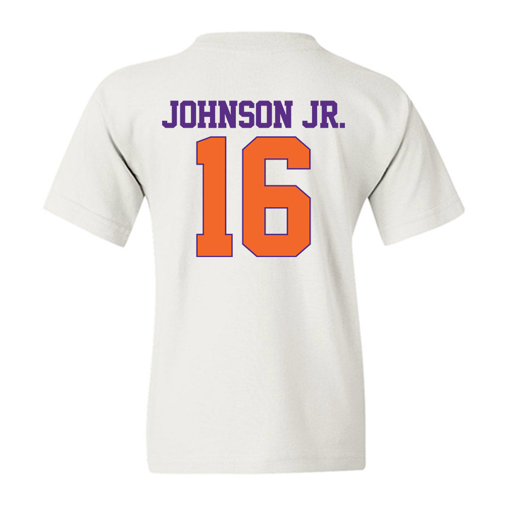 Clemson - NCAA Football : Chris Johnson Jr. - Classic Shersey Youth T-Shirt-1