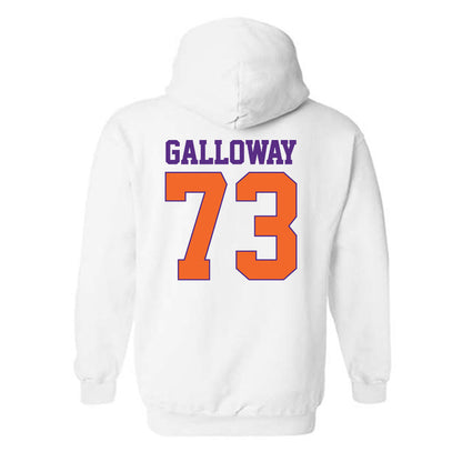 Clemson - NCAA Football : Hayes Galloway - Classic Shersey Hooded Sweatshirt-1