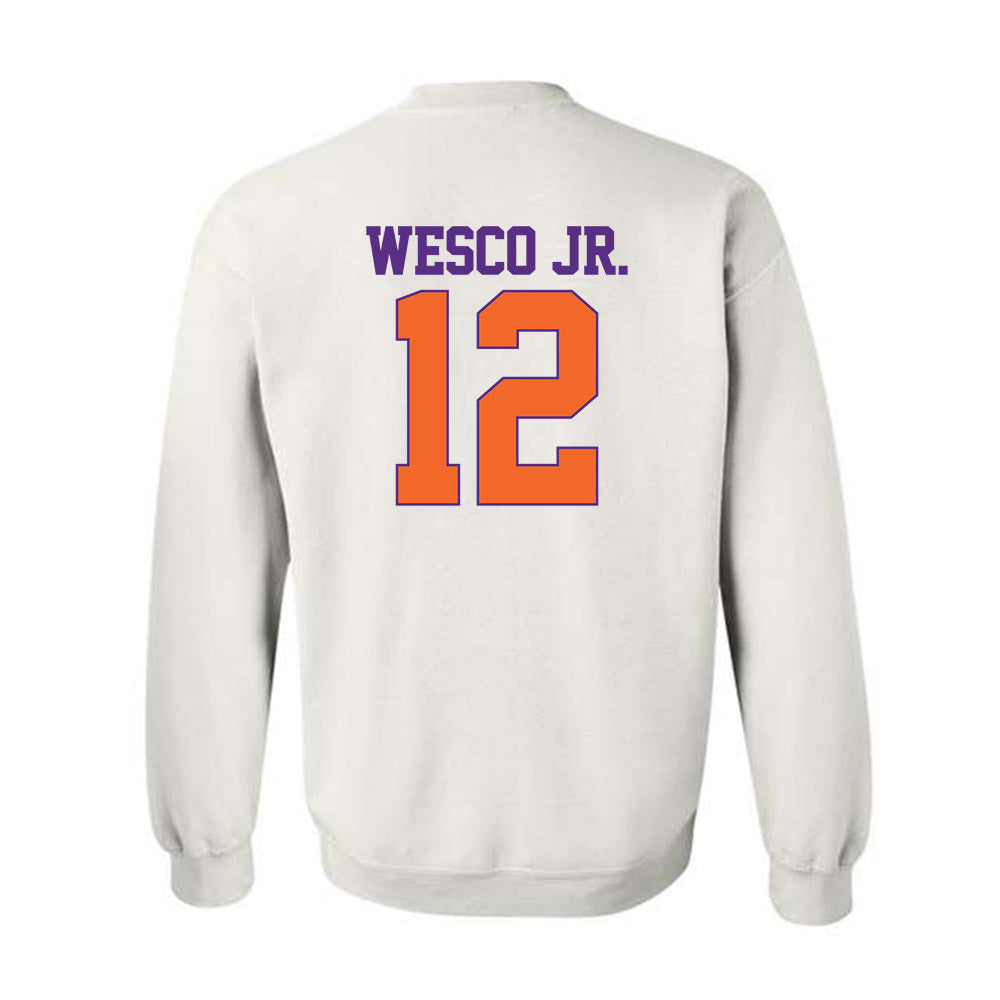 Clemson - NCAA Football : Bryant Wesco Jr. - Classic Shersey Crewneck Sweatshirt-1