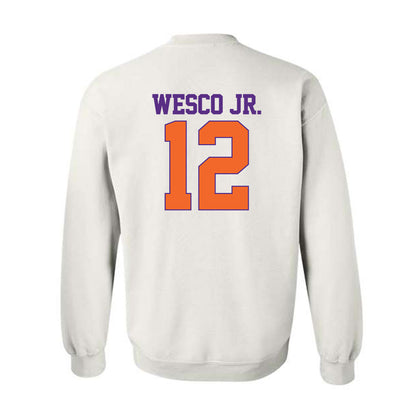 Clemson - NCAA Football : Bryant Wesco Jr. - Classic Shersey Crewneck Sweatshirt-1