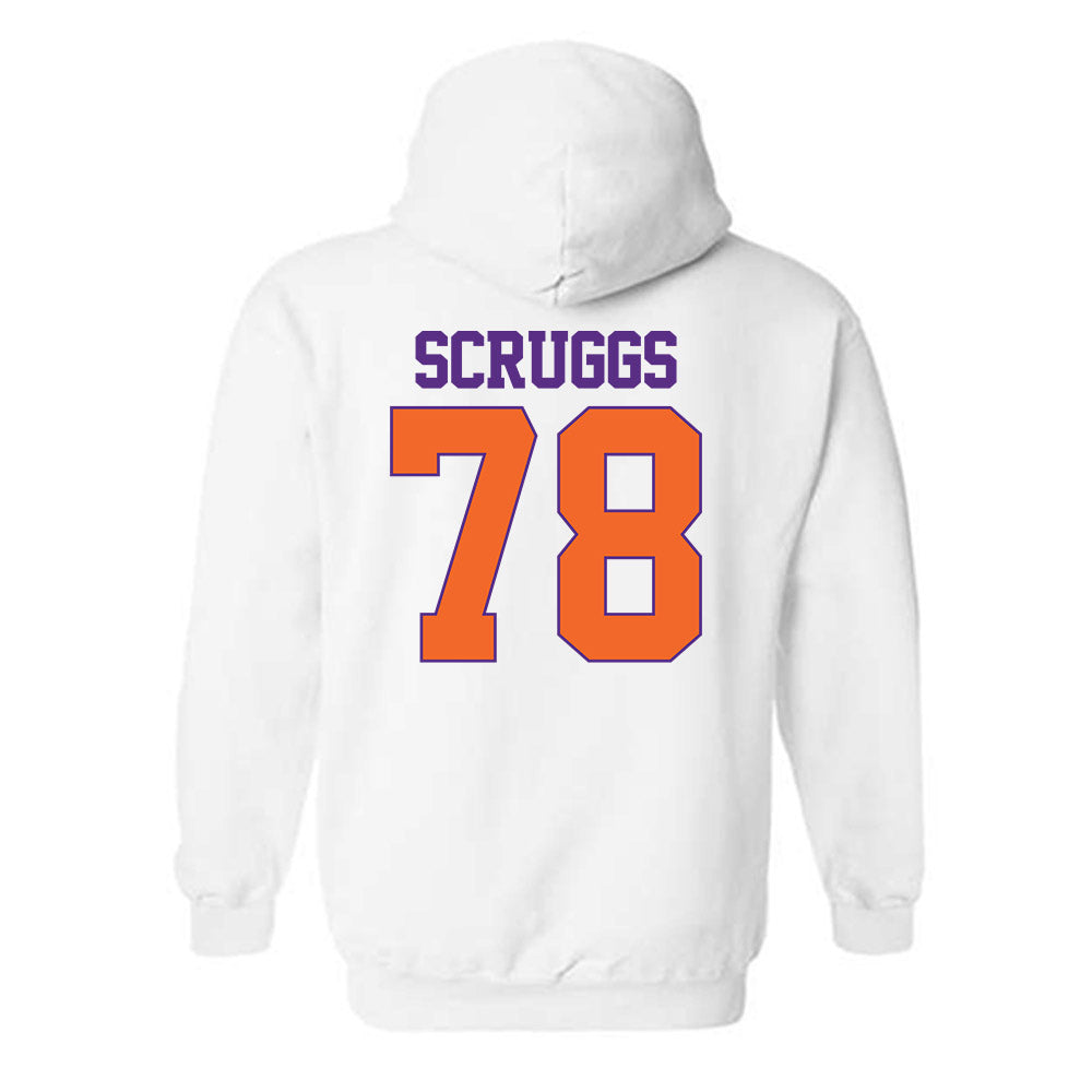 Clemson - NCAA Football : Carter Scruggs - Classic Shersey Hooded Sweatshirt-1