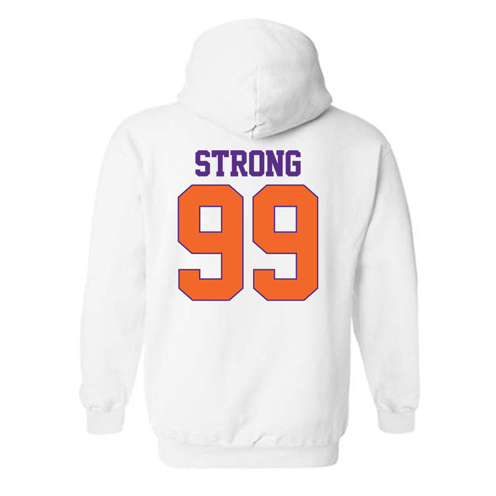 Clemson - NCAA Football : Markus Strong - Classic Shersey Hooded Sweatshirt-1