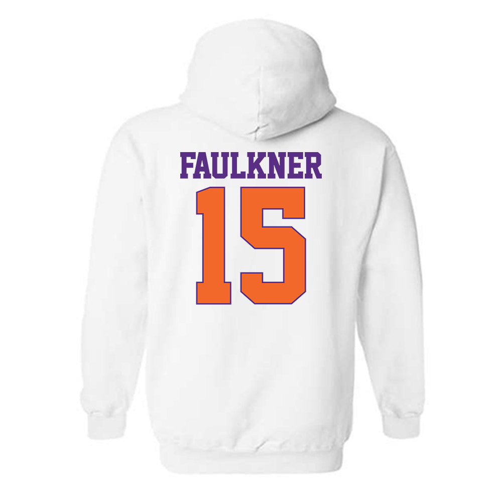 Clemson - NCAA Men's Basketball : Dylan Faulkner - Classic Shersey Hooded Sweatshirt-1