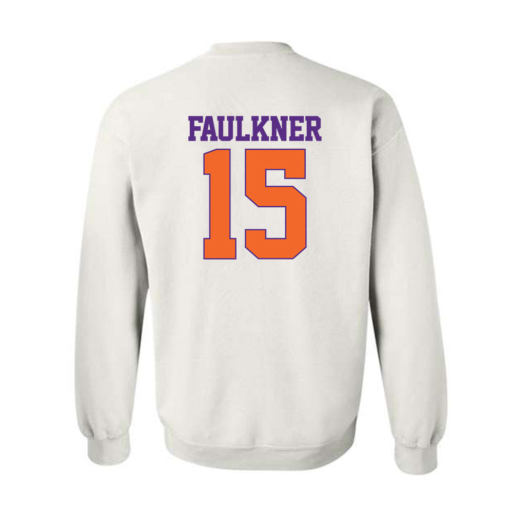 Clemson - NCAA Men's Basketball : Dylan Faulkner - Classic Shersey Crewneck Sweatshirt-1