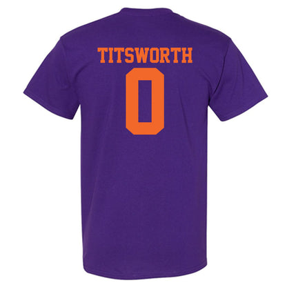 Clemson - NCAA Baseball : Drew Titsworth - T-Shirt-1