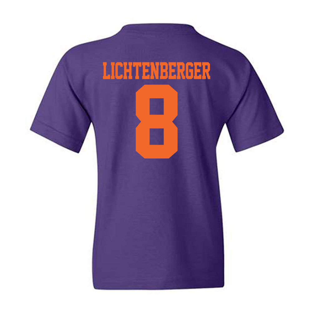 Clemson - NCAA Baseball : Tyler Lichtenberger - Youth T-Shirt-1